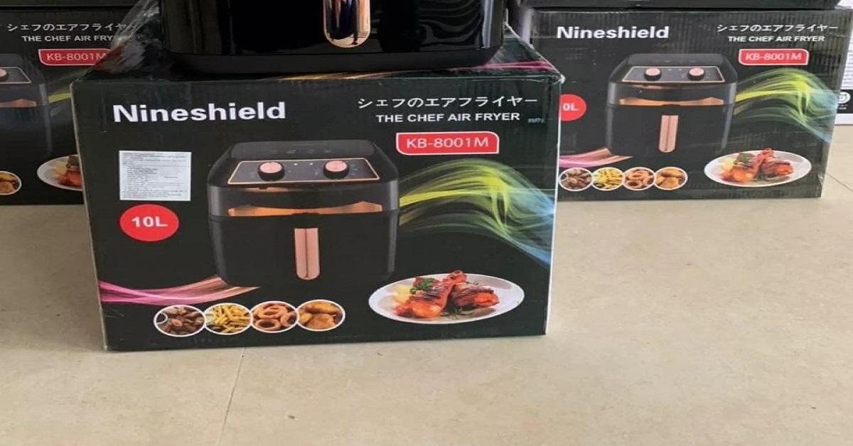 Nồi chiên không dầu 8l Nine Shield Đánh giá chi tiết ưu nhược điểm