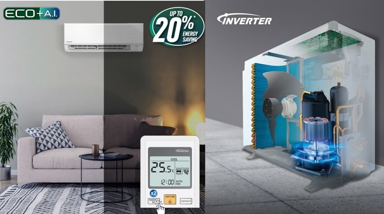 Điều hòa Panasonic 1 chiều 12000 BTU Inverter CU/CS-PU12XKH gas R-32